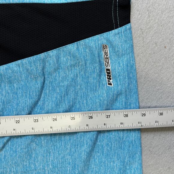 PGA Tour Golf 1/4 Zip Shirt Mens Large Blue Tutone Mock Neck Golfing Sportswear - Picture 6 of 8